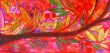 Bird on branch XXII. Shellac and oil pastel on canvas