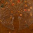 Fruit VII. Shellac and oil pastel on canvas